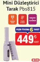 POLOSMART MİNİ DÜZLEŞTİRİCİ TARAK PBS815 fiyat ve kampanya bilgisi